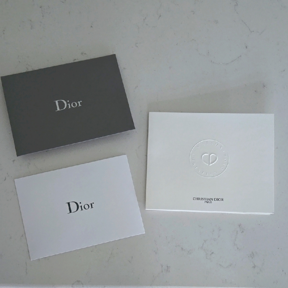 New DIOR Card & Envelope Gray & White Card Stationary Card